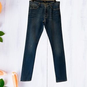 The Kooples Fitted Skinny Button Fly Midrise Jeans Waist 29